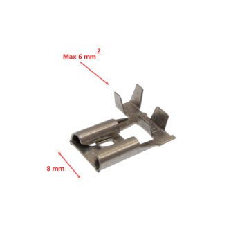 Csúszósaru anya 8.0 mm, derékszöges
