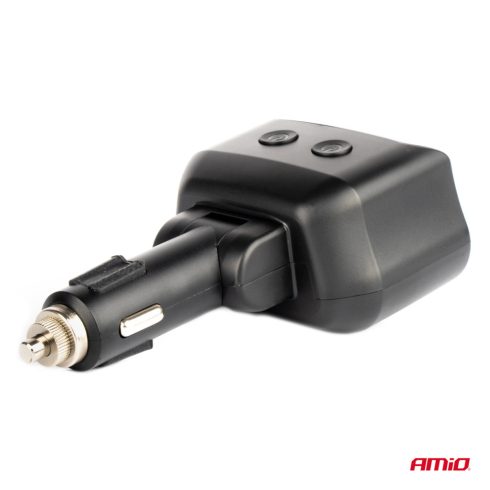 Szivargyujtó elosztó voltmérővel, 2 USB, 1 USB-C