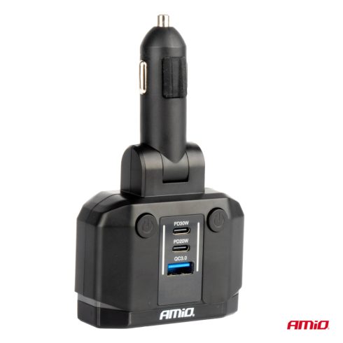 Szivargyujtó elosztó PD30W PD20W QC3.0