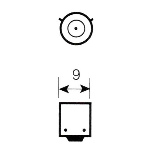Izzó 12V 6W halogén