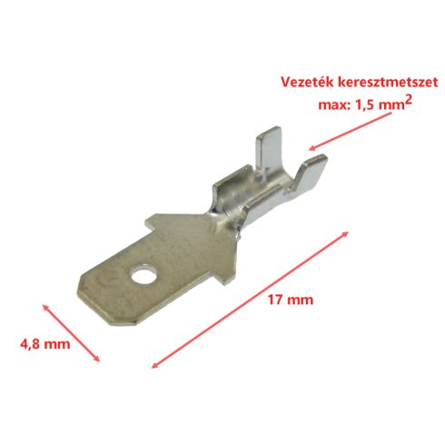 Csúszósaru apa 4,8 mm 