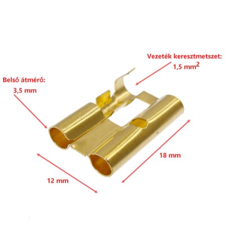 Tripla csősaru, leágaztató 3 fele