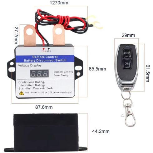 Akkumulátor lekapcsoló elektronika 12/24V 200A
