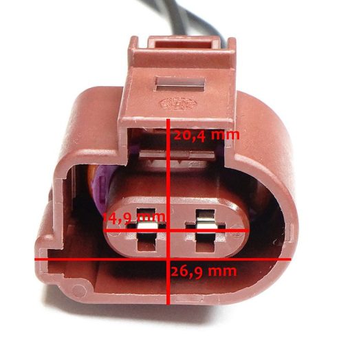 Audi, Seat, Skoda, VW Fékrendszer csatlakozó 2 pólusú 1J0973722A