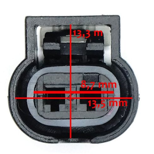 Injektor csatlakozó 2 pólusú 4F0973702
