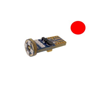 Led 12V T10 helyére Canbusz Piros