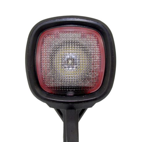 Szélességjelző gumilámpa piros-fehér ledes