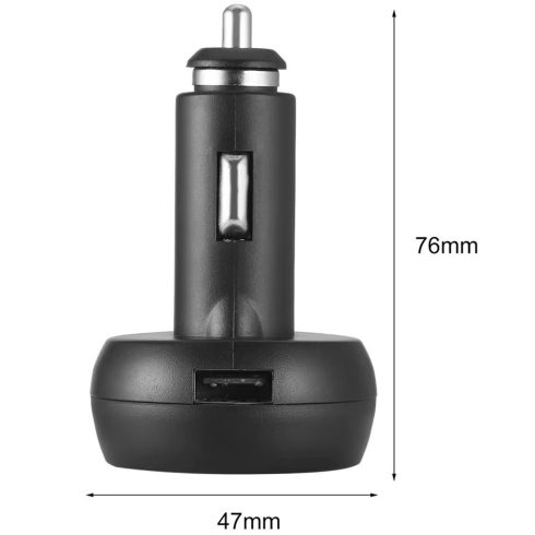 Szivargyujtós voltmérő USB porttal hőmérővel