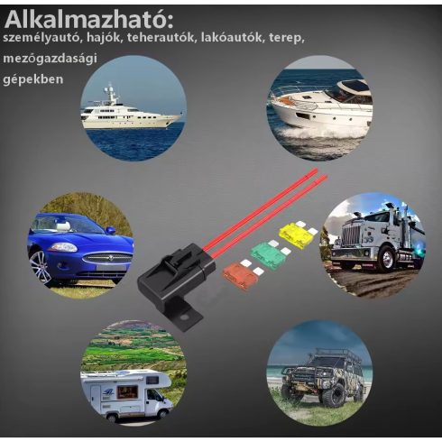 Biztosíték tartó vízmentes csavarozható