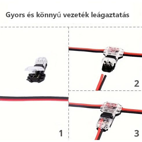 Vezeték leágaztató T alakú 0,75 mm2-ig