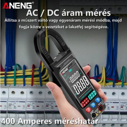 Egyenáramú lakatfogó DC/AC 400A