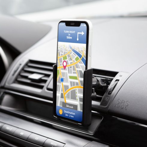 Szellőzőrácsra rögzíthető telefontartó