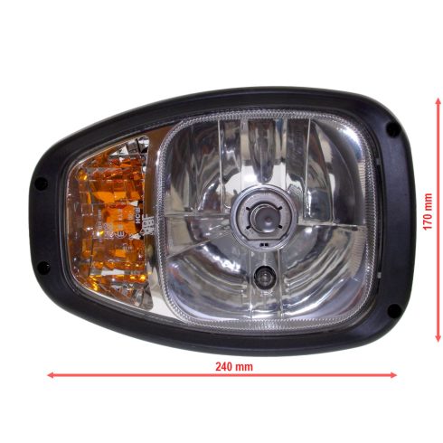 Munkagép fényszóró H4 izzóval, E jeles -jobb-