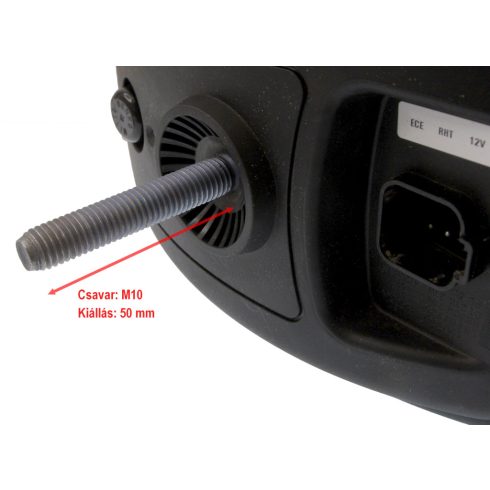 Munkagép fényszóró H4 izzóval, E jeles -jobb-