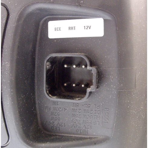 Munkagép fényszóró H4 izzóval, E jeles -jobb-