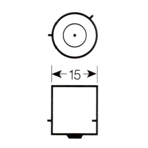 Index izzó krómozott sárga Osram 7507DC-2BL