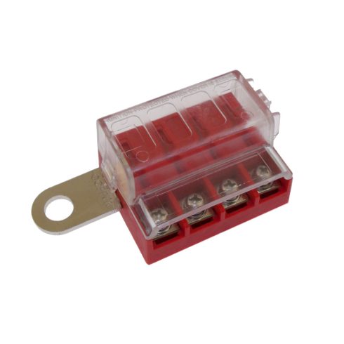 Akkumulátor sarura szerelhető biztosíték tartó