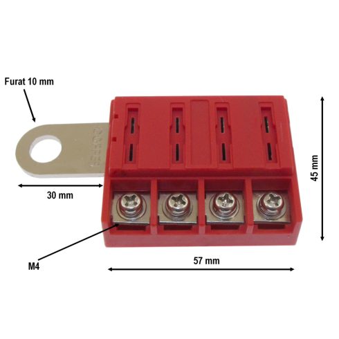 Akkumulátor sarura szerelhető biztosíték tartó