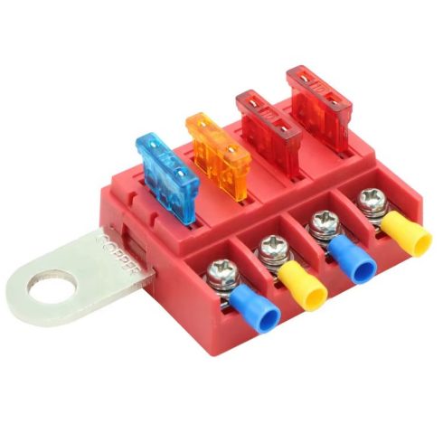 Akkumulátor sarura szerelhető biztosíték tartó