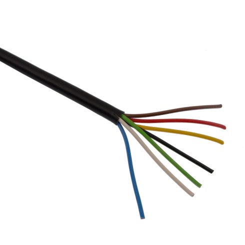 Vezeték 7X0,75 mm2 színes