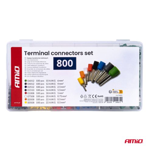 Érvéghüvely szett dobozban 800 db-os