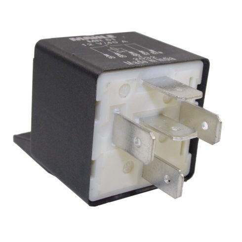 Relé 12V 5 lábú dupla kimenetes diódás MR61