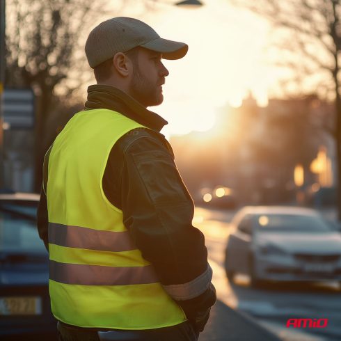 Láthatósági mellény CE XXL