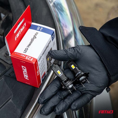 Led H7 helyére 12-24V 68W F25 Pro Black