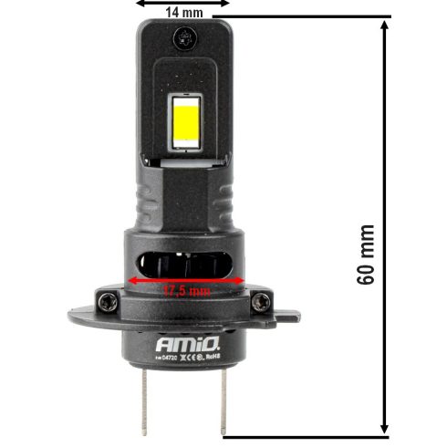 Led H7 helyére 12-24V 68W F25 Pro Black