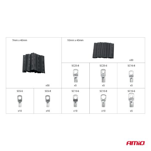 Profi szemes saru és Zsugorcső Készlet (140 darabos)