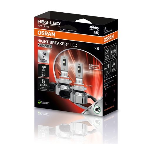 Osram HB3 led engedélyezett 9005DWNBSM-2HB