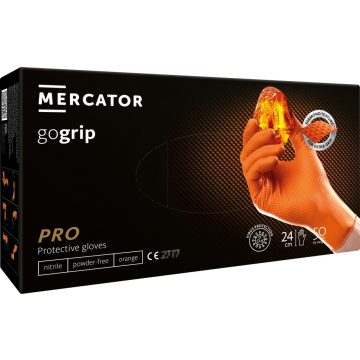   MERCATOR gogrip Orange – Prémium Nitril Kesztyű XL 50 db-os
