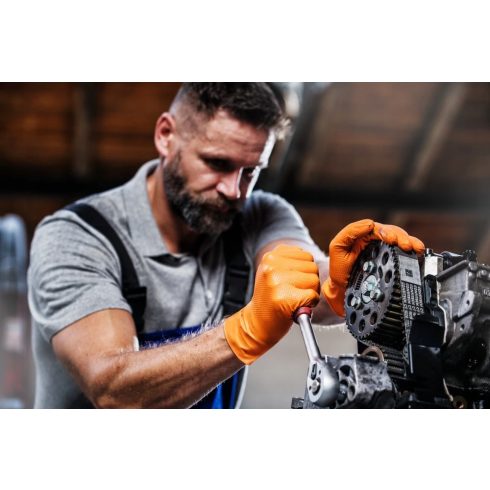 MERCATOR gogrip Orange – Prémium Nitril Kesztyű XL 50 db-os