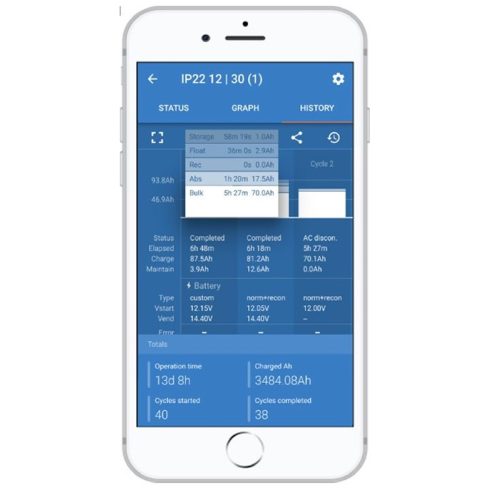 Okos akkumulátor töltő Victron Energy Blue Smart 24V 16A BPC241647002