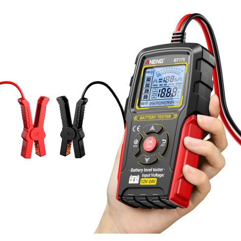 Digitális Akkumulátor Teszter (12V / 24V)