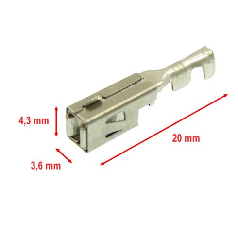 Speciális autós terminál 3,6x4,3 mm