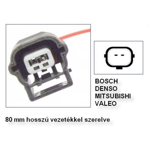 Generátor csatlakozó 2 pólusú 1 vezetékes