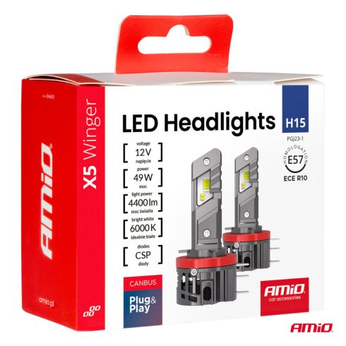 Led H15 Amio X5 széria 49W