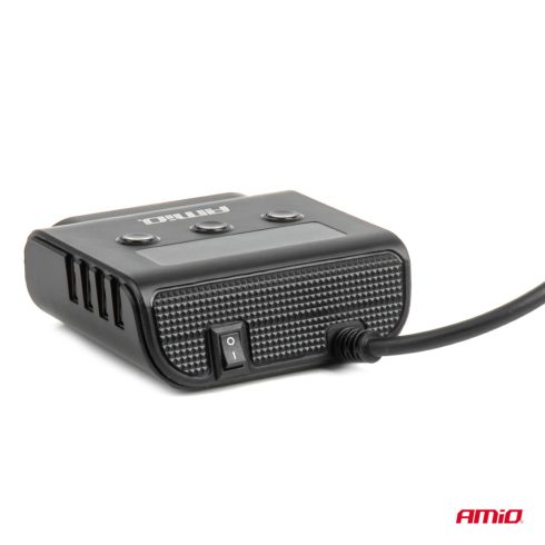 Profi Autós Töltőállomás és szivargyujtó Elosztó – 180W, LED Kijelzővel