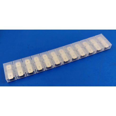 12 Tagú Szigetelt Vezetéktoldó Sor – 6,3 mm-es Sarukkal