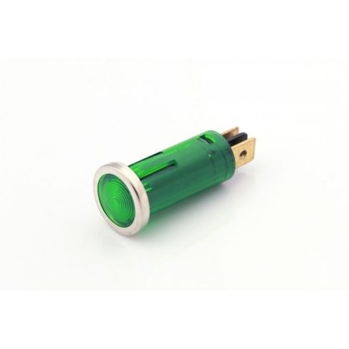 Kontroll lámpa zöld színű 12V 
