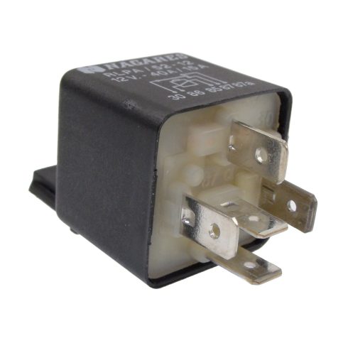 Relé 12V 5 lábú 40/15A Fordított MR75