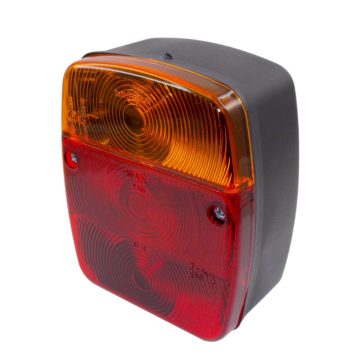   Univerzális hátsólámpa 3 kamrás szögletes/enyhén ívelt