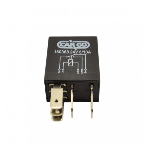 RELÉ 24V 5-láb 10/5A  mini