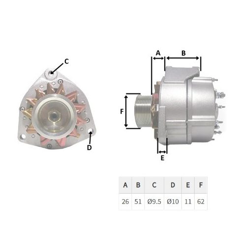 JOHN DEERE generátor gyári új 2655641