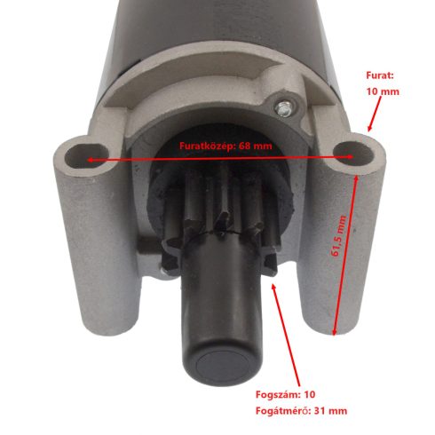 Motoros fűnyíró önindító 10 fog