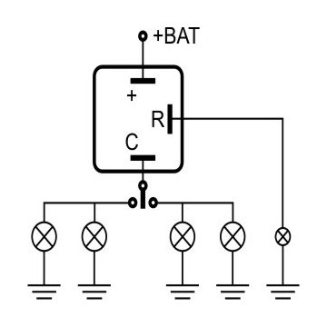 Index relé 12V 180W