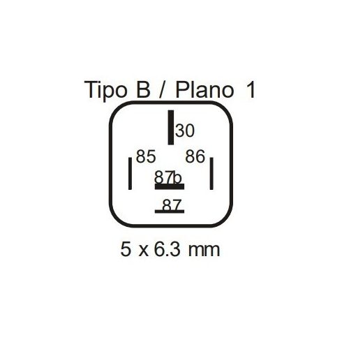 Relé 12V 5 lábú 2X20A