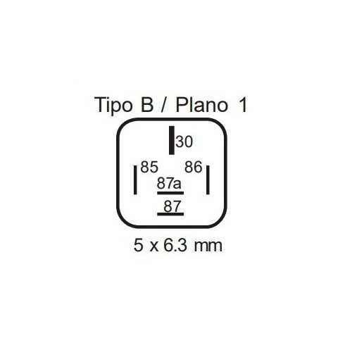 Relé 12V 5 lábú 40/15A