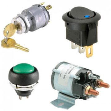 Kapcsolók relék nagyáramú mágneskapcsolók